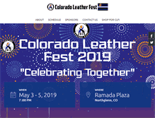 Tablet Screenshot of coloradoleatherfest.com